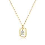 “E” Mini Letter Necklace