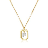 “F” Mini Letter Necklace