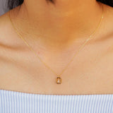 “J” Mini Letter Necklace