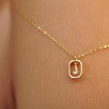 “J” Mini Letter Necklace