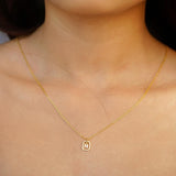 “H” Mini Letter Necklace